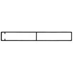 Aluminium bordprofil 30 cm geschlossen