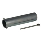 WW Winterhoff Achsbolzen und Splint für Stützrad Ø20mm 84mm verzinkt
