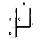 U-Profil mit Nase (Aluminium) 31,3*35*20