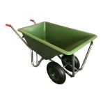 Schubkarre mit Polyesterwanne 160 Ltr 2 Räder