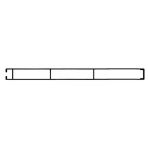 Alu-Prof.30x2.5Cm P/Ml=7.50M Geschl.+Nut