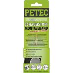 Petec montagetape. Sb-kaart zwart. 12 mm x 1 mm x 2 m