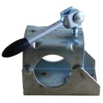 Klemmschelle, Stahl Vz., Mit Klappknebel, Für Rohr-Ø 60 mm