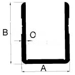U-Profil (Aluminium) 31,3*35 Ohne Nase für Bordwand