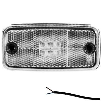 Fristom Led Umrissleuchte Kabel 110 X 54 X 16mm 84mm Ip67 12/24 V Weiß CE, ECE-R10 / R7 / R3