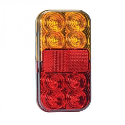 LED Autolamps Rückleuchte Universal 40cm 150 X 80 X 29mm Aufbau Bremslicht Blinker Kennzeichenbeleuchtung hinten Rückleuchte Rechteckig