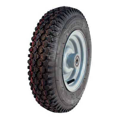 Kings Tire Luftreifen + Rad 4.80/4.00-8 V-6602 6PR ET0 70 N Stahl Silbergrau