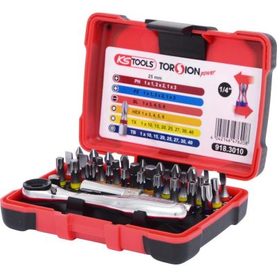 KS TOOLS 1/4" Torsionpower-Bitbox 32-teilig