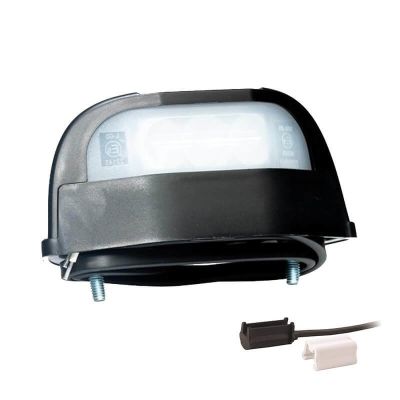Fristom Kennzeichenleuchte LED | 12/24V | 112.3 x 57 x 97mm | DC Kabel 500Mm | 45 oder 72mm | CE, ECE-R10 / R4