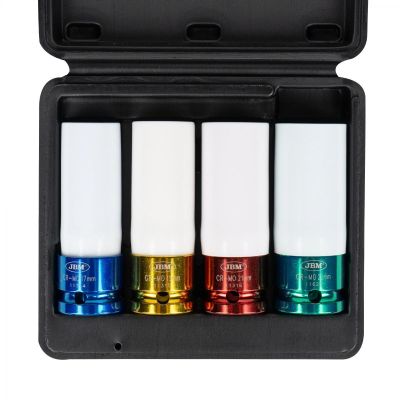 JBM Schlagschrauber-Set für Radmuttern. 1/2". 4-teilig