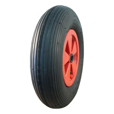 Narubb Luftreifen + Rad 4.80/4.00-8 S-2301 4Pr + 2.50Ax8 Ø20 Nl88 A3 Kunststoff Rot