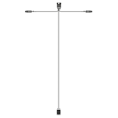 Tralert Hauptkabel 15M | 2X 15P Bajonett
