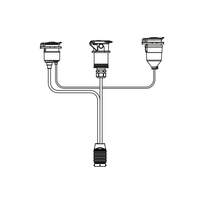 Tralert Frontkabel 15P | 24N | 24S, 150Cm Kabel mit 15P Bajonett