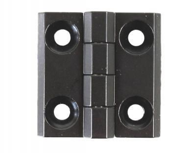 Scharnier, Zinkdruckguss,schwarz pulverbeschichtet,Flügel 25/25, Bh50 mm