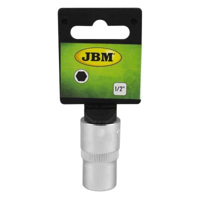 JBM 1/2" 6-Kant-Stecknuss Verchromt