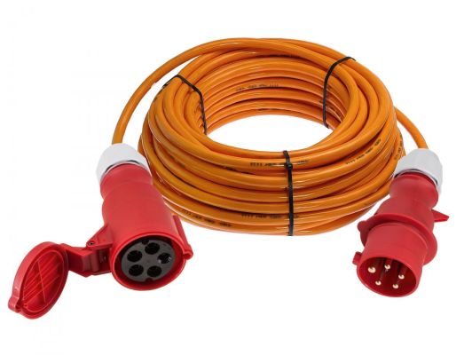 Pur-Verlängerungskabel 400V. 25M Cee-Stecker/Kupplung 5-polig