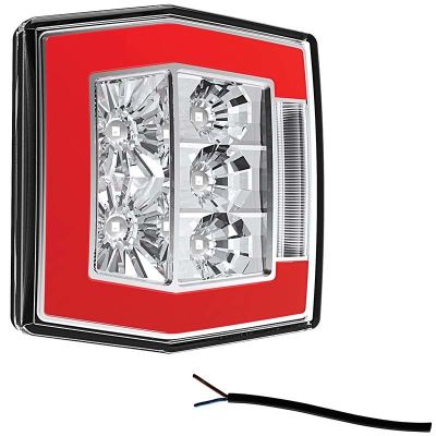 Fristom Rückleuchte 100cm LED Universal Kabel Bremslicht Blinker Kennzeichenleuchte Neon-Rückleuchte Ip68 12/24 V Lavaflow