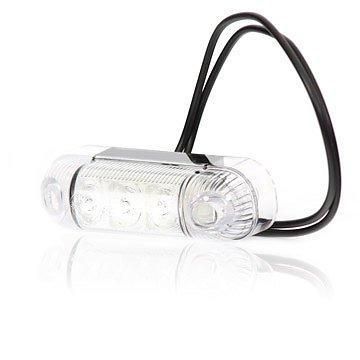 Markierungsleuchte weiße LED. 84 x 24 x 25 mm. 12/24 V