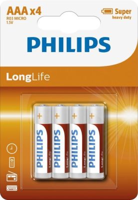 Batterie. Micro. Lr03. AAA. 1.5 V. Blisterverpackung mit 4 Stück