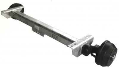 Nieper 1350 kg gebremste Gummifederachsen GFA1350 | 112 x 5 | div. Auflagemaße