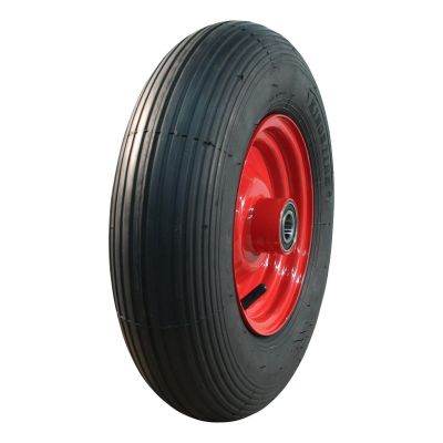 Kings Tire Luftreifen + Rad 4.80/4.00-8 V-5501A 2Pr + 2.50Ax8H2 Et0 Nl100 Stahl Rot