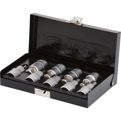 KS TOOLS 1/2" Bit-Stecknuss-Satz Sechskant 9-teilig