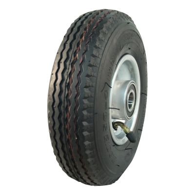 Kings Tire Luftreifen + Rad 2.80/2.50-4 V-6601 4Pr + 2.10X4H2 Et0 Nl75 Stahl Grau