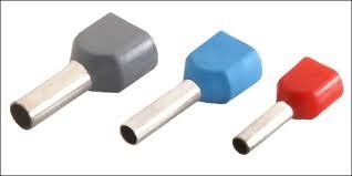 Novio Doppel-Aderendhülse Für Draht 2 X 0.75Mm2 Ø1.8Mm - Grau