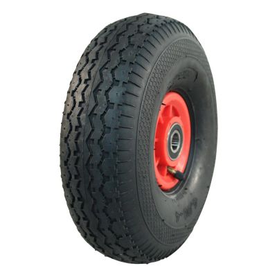 Kings Tire Luftreifen + Rad 4.10/3.50-4 V-6603 4Pr + 2.10X4 Nl75 44 A3 Kunststoff Rot