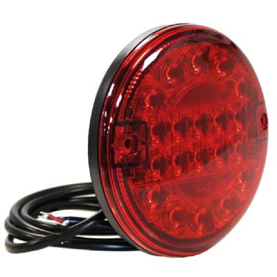 Horpol LED Slimline Hamburger Nebelschlussleuchte | 12-24V | 150Cm. Kabel