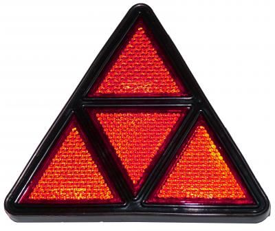 Dreieckiger Reflektor Rd 8 Gummihalter, 2x Schrauben
