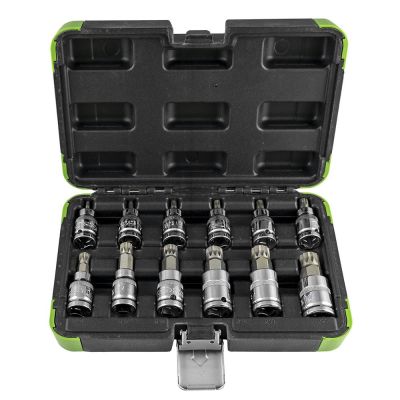 JBM Bit-Set 12-Kant 1/2". 12-teilig. verchromt