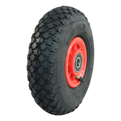 Narubb Luftreifen + Rad 3.00-4 S-2303 4Pr + 2.10X4 Nl75 Kunststoff Rot
