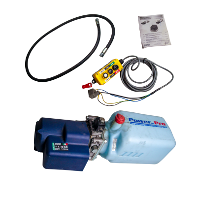 OMFB Hydr. Kompaktaggregat Dc24V-3Kw Kunststofftank Fernbedienung mit Kabel