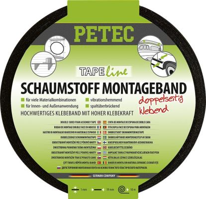 Petec Montageband 19 mm x 1 mm x 10 m