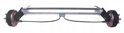 AL-KO 1000 kg B-850-10 Euro Compact BASIC Torsionsachsen | Radbremse 2051 | 100*4/112*5 | Versch. Auflagemaße