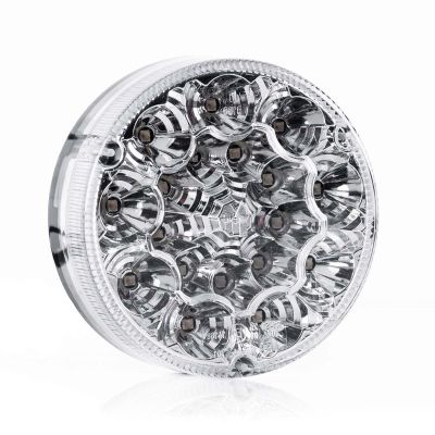 Fristom LED-Rückleuchte rund | Transparente Linse |12-24V | 50cm Kabel