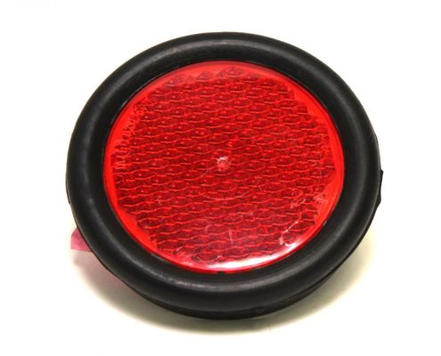 Reflektor. rot. R08. Gummimuffe mit 2 Schrauben. D 95 mm