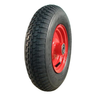 Kings Tire Luftreifen + Rad 4.80/4.00-8 V-6635 4Pr + 2.50Ax8H2 Et0 Nl100 Stahl Rot