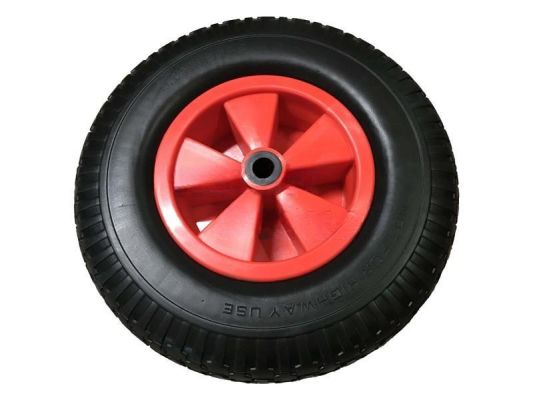 Gokart-Rad4.00-8"Pu Achse 20Mm Rot/Schwarz+Lager Kw A