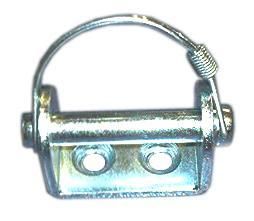 Böckchen und Bolzen mit Federclip, Zinkbolzen Ø 12 mm