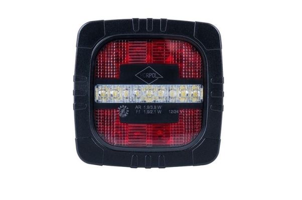 Horpol LED-Nebelschluss-/Rückfahrleuchte 12/24V 1M. Kabel