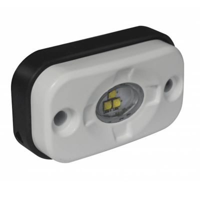 LED Autolamps Arbeitsleuchte Ip67 3 X 1,5 Watt Cree Led'S Kabel 400Mm 9/30 V 4,5 Watt 750 77 X 44 X 22Mm Breitstrahler bei 12 Volt / 0,30A bei 24 Volt / 0,10A Ce, Ece-R10 Weiß Aluminium Weiß Polycarbonat