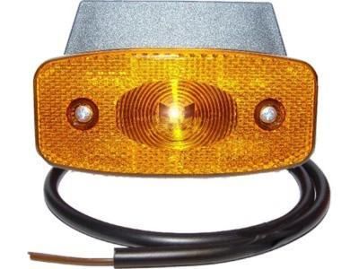 Seitenmarkierungsleuchte LED mit Kabel 0.5M. 90° Halter. 24V
