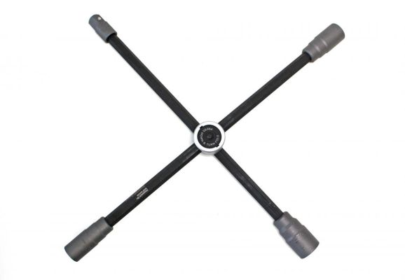 Klappbares Lkw-Radkreuz. 4Kt SW: 24+27+32+20