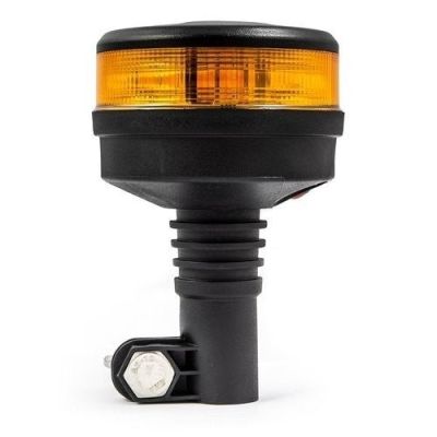 Tralert LED-Rundumleuchte | Orange mit oranger Linse | R65 | 12-24V | DIN-Fuß