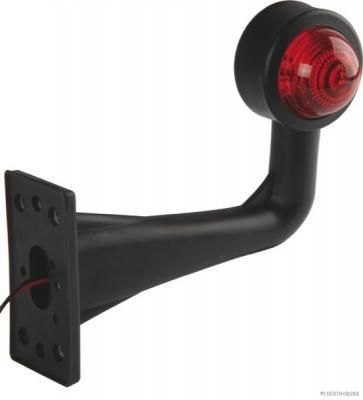 Gummiarmleuchte Rot/Weiß gebogen