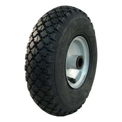 Narubb Luftreifen + Rad 3.00-4 S-2303 + 2.10X4H2 Et0 Rollenlager Stahl Grau
