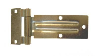 Türscharnier aus verzinktem Stahl, Länge 180 mm, gebogen