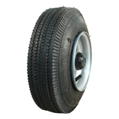 Kings Tire Luftreifen + Rad 4.10/3.50-6 V-6603 4Pr + 4.50Ax6 Et0 Nl75 44 A3 Stahl Grau
